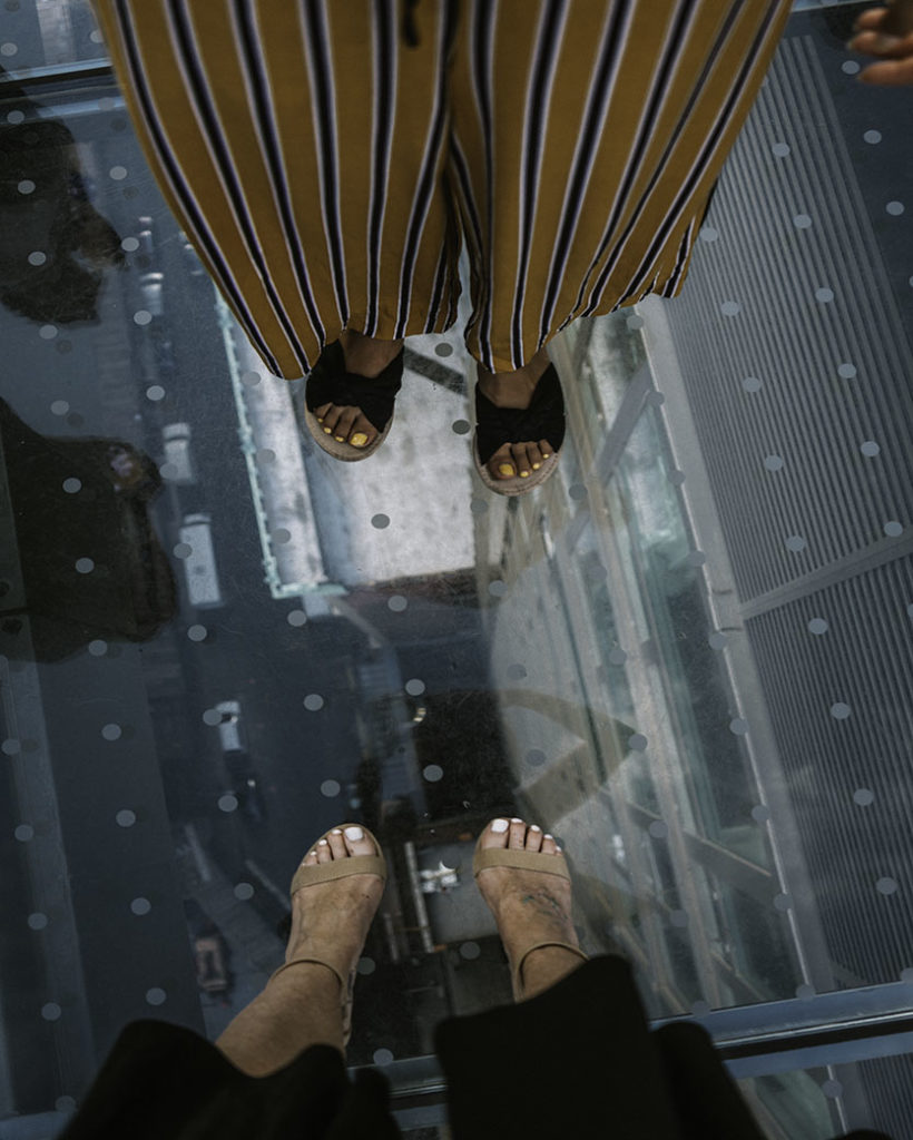 The Heights Glass Floor - NYCs Best Rooftop Bars Instagrammable