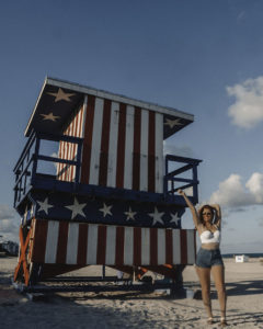 Miami Girls Trip American Lifeguard Tower