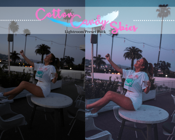 So Hollywood Cotton Candy Skies Lightroom Preset Pack